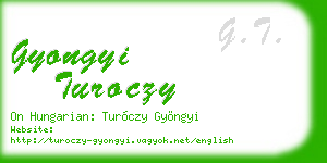 gyongyi turoczy business card