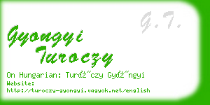 gyongyi turoczy business card